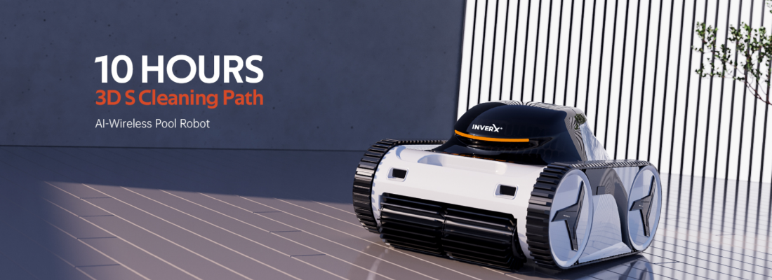 pogalux InverX XWarrior 10 Stunden Poolreinigung App-Steuerung pogalux InverX Poolroboter X-Warrior