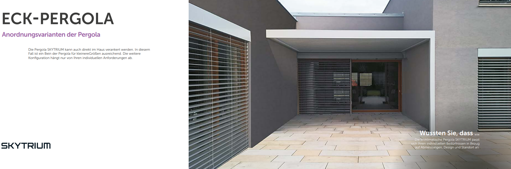pogalux Eck-Pergola bioklimatische Pergola Premium pogalux Pergola bioklimatische Pergola Premium
