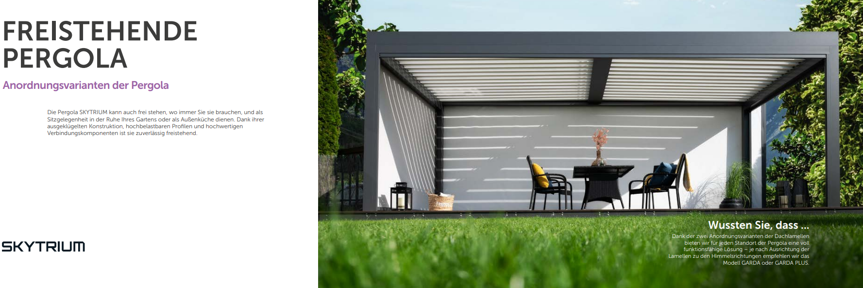 pogalux freistehende Pergola bioklimatische Pergola Premium pogalux Pergola bioklimatische Pergola Premium